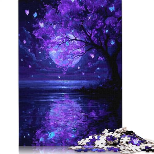 Schmetterlingstraum Holzpuzzles 300 Teile Für Erwachsene Geburtstagsgeschenk Educational Game Moderne Wohnkultur Family Challenging Games Stress Relief Toy 300pcs (40x28cm) von SHUNXIFQ