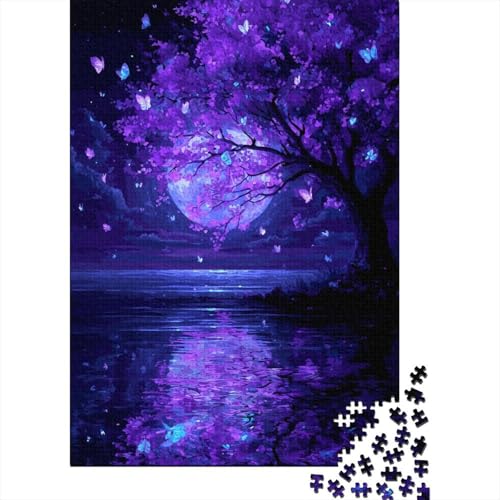 Schmetterlingstraum Holzpuzzles Für Erwachsene 1000 Teile Geburtstagsgeschenk Wohnkultur Lernspiel Family Challenging Games Entspannung Und Intelligenz 1000pcs (75x50cm) von SHUNXIFQ