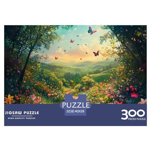 Schöner Garten Holzpuzzles Für Erwachsene 300 Teile Geburtstagsgeschenk Family Challenging Games Home Decor Educational Game Stress Relief Toy 300pcs (40x28cm) von SHUNXIFQ