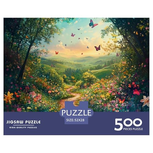 Schöner Garten Holzpuzzles Für Erwachsene 500 Teile Geburtstagsgeschenk Wohnkultur Lernspiel Family Challenging Games Entspannung Und Intelligenz 500pcs (52x38cm) von SHUNXIFQ