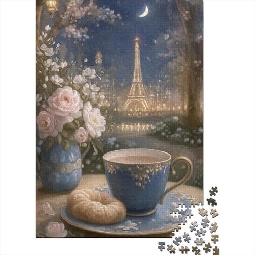 Schönes Paris Holzpuzzles Erwachsene 1000 Teile Lernspiel Geschicklichkeitsspiel Für Die Ganze Familie Geburtstagsgeschenk Home Decor Stress Relief 1000pcs (75x50cm) von SHUNXIFQ