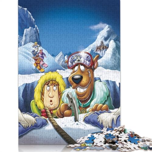 Scooby-DOO Holzpuzzles Für Erwachsene 500 Teile Geburtstagsgeschenk Family Challenging Games Lernspiel Wohnkultur Stress Relief 500pcs (52x38cm) von SHUNXIFQ