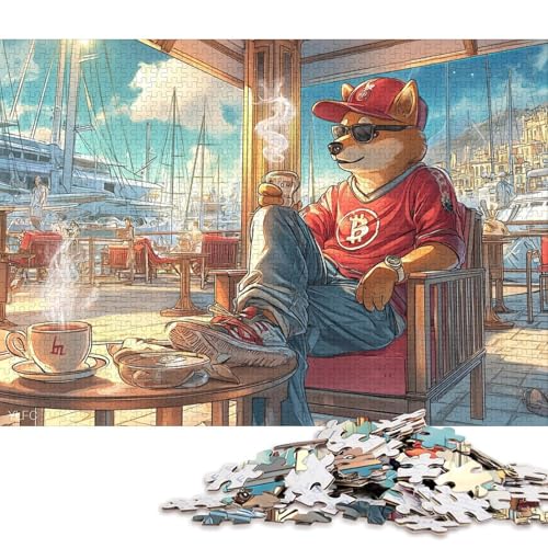 Shiba Inu Holzpuzzles Für Erwachsene 300 Teile Family Challenging Games GeburtHirschsgeschenk Lernspiel Wohnkultur Stress Relief 300pcs (40x28cm) von SHUNXIFQ