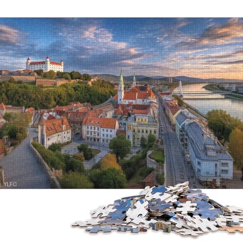 Slowakei Holzpuzzless Für Erwachsene 300 Teile Wohnkultur Lernspiel Family Challenging Games Geburtstagsgeschenk Stress Relief Toy 300pcs (40x28cm) von SHUNXIFQ