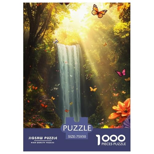 Sonnenaufgang Holzpuzzless 1000 Teile Erwachsene Lernspiel Moderne Wohnkultur Family Challenging Games Geburtstagsgeschenk Stress Relief Toy 1000pcs (75x50cm) von SHUNXIFQ