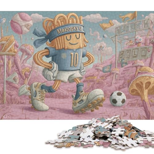 Spaghetti Holzpuzzles 300 Teile Für Erwachsene GeburtHirschsgeschenk Educational Game Moderne Wohnkultur Family Challenging Games Stress Relief Toy 300pcs (40x28cm) von SHUNXIFQ