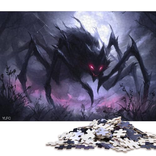 Spinnenwolf Holzpuzzles Für Erwachsene 300 Teile Family Challenging Games Geburtstagsgeschenk Lernspiel Wohnkultur Stress Relief 300pcs (40x28cm) von SHUNXIFQ