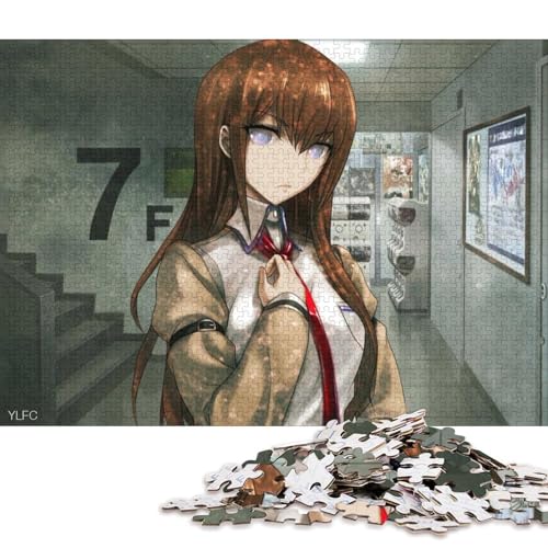 Steins Gate Holzpuzzles 300 Teile Erwachsene Lernspiel Family Challenging Games Geburtstagsgeschenk Home Decor Stress Relief Toy 300pcs (40x28cm) von SHUNXIFQ