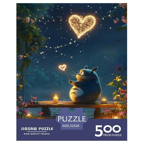 Sternenkatze Holzpuzzles 500 Teile Erwachsene Moderne Wohnkultur Family Challenging Games Lernspiel Geburtstagsgeschenk Entspannung Und Intelligenz 500pcs (52x38cm) von SHUNXIFQ