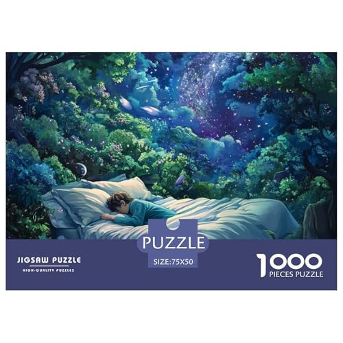 Stiller Wald 1000 Teile Erwachsene Holzpuzzless Educational Game Moderne Wohnkultur Geburtstagsgeschenk Family Challenging Games Stress Relief Toy 1000pcs (75x50cm) von SHUNXIFQ