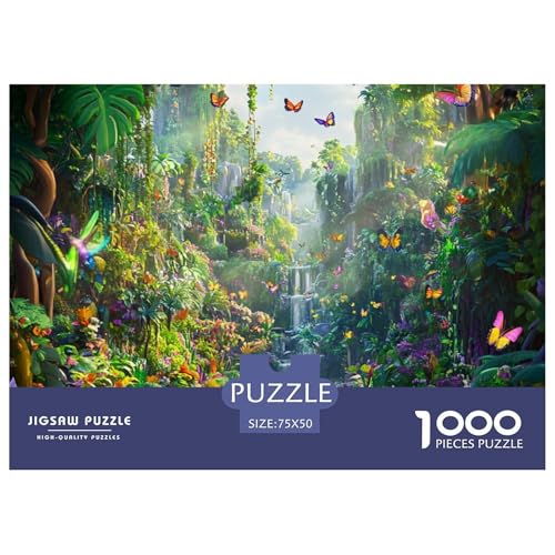 Stiller Wald Holzpuzzles 1000 Teile Erwachsene Geschicklichkeitsspiel Für Die Ganze Familie Home Decor Geburtstagsgeschenk Lernspiel Stress Relief 1000pcs (75x50cm) von SHUNXIFQ