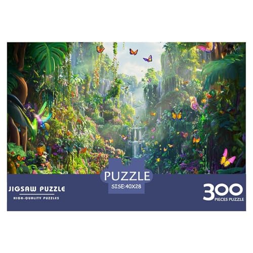 Stiller Wald Holzpuzzles 300 Teile Erwachsene Geschicklichkeitsspiel Für Die Ganze Familie Home Decor Geburtstagsgeschenk Lernspiel Stress Relief 300pcs (40x28cm) von SHUNXIFQ
