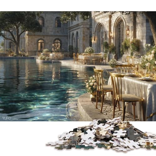 Strandaktivitäten Holzpuzzles 1000 Teile Erwachsene Lernspiel Family Challenging Games Geburtstagsgeschenk Home Decor Stress Relief Toy 1000pcs (75x50cm) von SHUNXIFQ