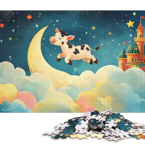 Süße Kuh Holzpuzzles 500 Teile Erwachsene Moderne Wohnkultur Family Challenging Games Lernspiel Geburtstagsgeschenk Entspannung Und Intelligenz 500pcs (52x38cm) von SHUNXIFQ