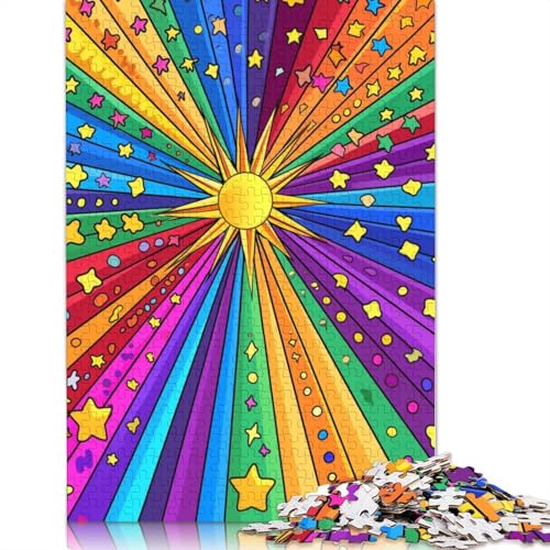 Sun Holzpuzzless Erwachsene 500 Teile Family Challenging Games Wohnkultur Lernspiel Geburtstagsgeschenk Entspannung Und Intelligenz 500pcs (52x38cm) von SHUNXIFQ