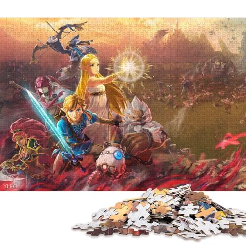 The Legend of Zelda Holzpuzzles 300 Teile Erwachsene Moderne Wohnkultur Family Challenging Games Lernspiel GeburtHirschsgeschenk Entspannung Und Intelligenz 300pcs (40x28cm) von SHUNXIFQ