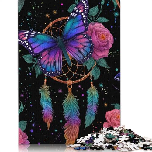 Traumfänger Holzpuzzles 300 Teile Für Erwachsene Geburtstagsgeschenk EduKatzeional Game Moderne Wohnkultur Family Challenging Games Stress Relief Toy 300pcs (40x28cm) von SHUNXIFQ