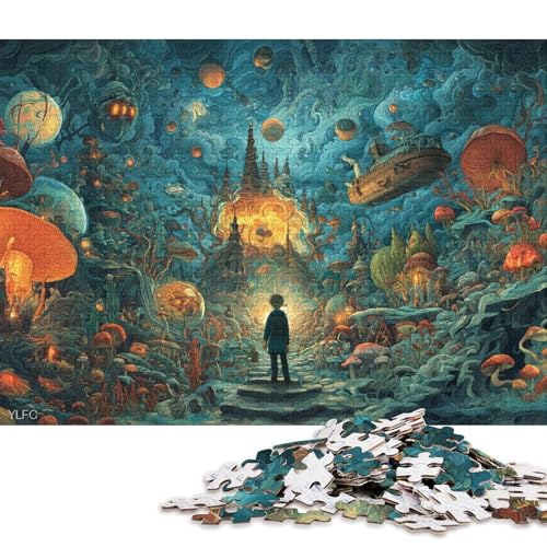 Traumhaft Holzpuzzles 500 Teile Für Erwachsene Family Challenging Games Lernspiel Moderne Wohnkultur Geburtstagsgeschenk Stress Relief Toy 500pcs (52x38cm) von SHUNXIFQ
