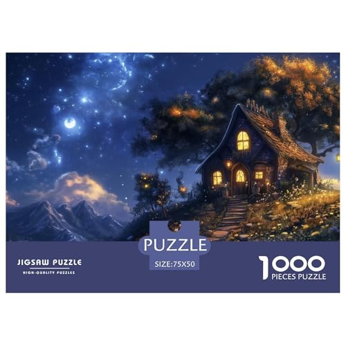 Traumnacht Holzpuzzles 1000 Teile Erwachsene Moderne Wohnkultur Family Challenging Games Lernspiel Geburtstagsgeschenk Entspannung Und Intelligenz 1000pcs (75x50cm) von SHUNXIFQ