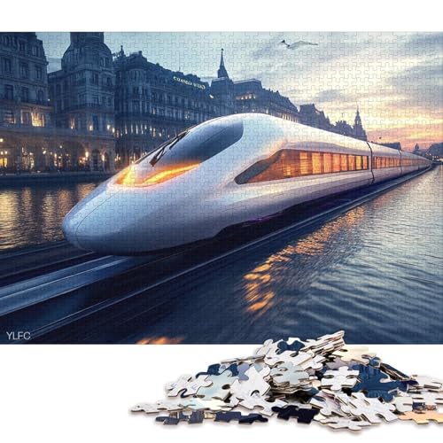 Traumzug Holzpuzzless Für Erwachsene 1000 Teile Wohnkultur Lernspiel Family Challenging Games Geburtstagsgeschenk Stress Relief Toy 1000pcs (75x50cm) von SHUNXIFQ