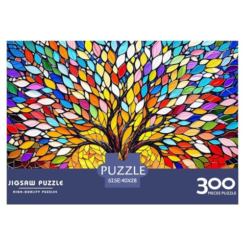 Tree of Life Holzpuzzless 300 Teile Für Erwachsene Wohnkultur Geburtstagsgeschenk Educational Game Family Challenging Games Stress Relief Toy 300pcs (40x28cm) von SHUNXIFQ