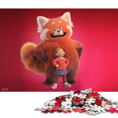 Turn Red Holzpuzzles 300 Teile Erwachsene Wohnkultur Geschicklichkeitsspiel Für Die Ganze Familie Lernspiel Geburtstagsgeschenk Stress Relief 300pcs (40x28cm) von SHUNXIFQ