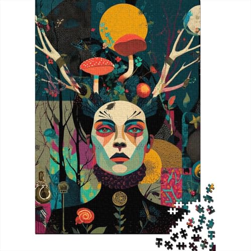 Vampir 1000 Teile Erwachsene Holzpuzzless Educational Game Moderne Wohnkultur Geburtstagsgeschenk Family Challenging Games Stress Relief Toy 1000pcs (75x50cm) von SHUNXIFQ