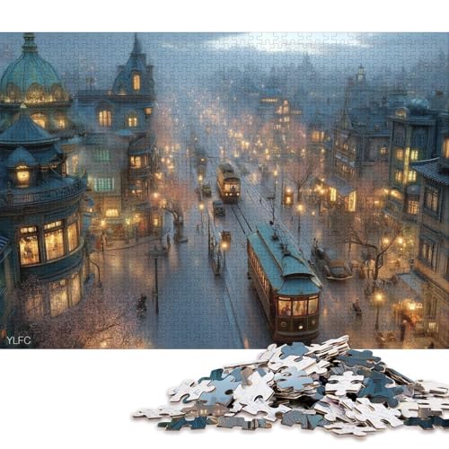 Viktorianische Ära Holzpuzzles 500 Teile Erwachsene Wohnkultur Geschicklichkeitsspiel Für Die Ganze Familie Lernspiel GeburtHirschsgeschenk Stress Relief 500pcs (52x38cm) von SHUNXIFQ