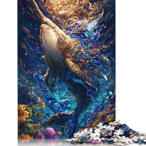 Wal Holzpuzzles Erwachsene 500 Teile Moderne Wohnkultur Geburtstagsgeschenk EduKatzeional Game Family Challenging Games Stress Relief 500pcs (52x38cm) von SHUNXIFQ