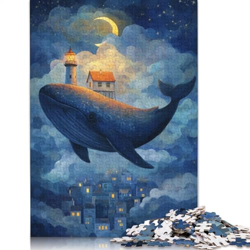 Wal Holzpuzzles Für Erwachsene 500 Teile Lernspiel Family Challenging Games Geburtstagsgeschenk Wohnkultur Stress Relief Toy 500pcs (52x38cm) von SHUNXIFQ