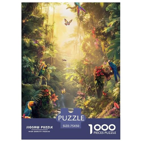 Wald Holzpuzzles 1000 Teile Erwachsene Family Challenging Games Moderne Wohnkultur Educational Game Geburtstagsgeschenk Stress Relief 1000pcs (75x50cm) von SHUNXIFQ
