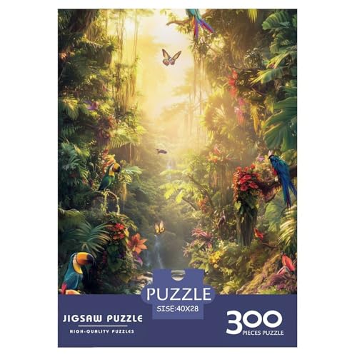 Wald Holzpuzzles 300 Teile Erwachsene Wohnkultur Geburtstagsgeschenk Geschicklichkeitsspiel Für Die Ganze Familie Lernspiel Stress Relief 300pcs (40x28cm) von SHUNXIFQ