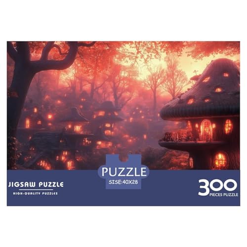 Waldsäucher Holzpuzzles 300 Teile Für Erwachsene Family Challenging Games Moderne Wohnkultur Educational Game Geburtstagsgeschenk Stress Relief 300pcs (40x28cm) von SHUNXIFQ