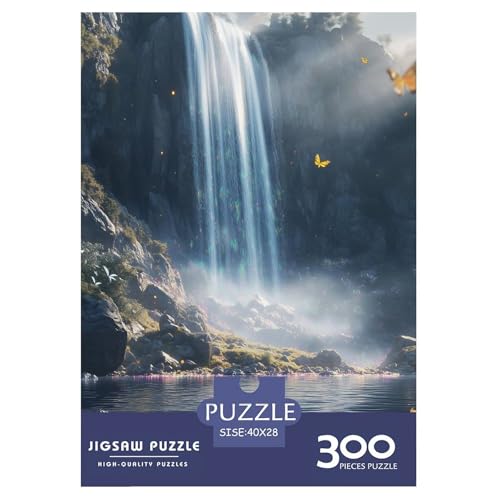 Wasserfall Holzpuzzles 300 Teile Erwachsene Moderne Wohnkultur Family Challenging Games Lernspiel Geburtstagsgeschenk Entspannung Und Intelligenz 300pcs (40x28cm) von SHUNXIFQ