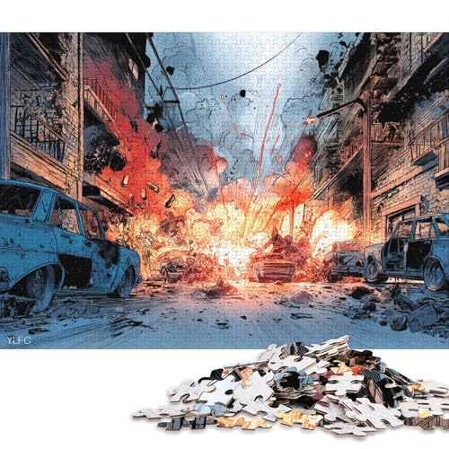 Weltkrieg Holzpuzzles Für Erwachsene 1000 Teile GeburtHirschsgeschenk Wohnkultur Lernspiel Family Challenging Games Entspannung Und Intelligenz 1000pcs (75x50cm) von SHUNXIFQ