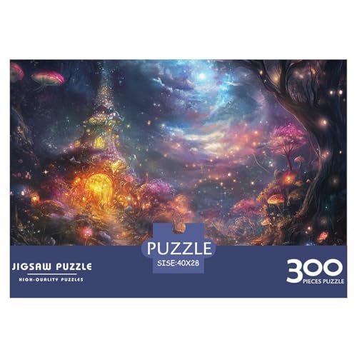 Wunderland Holzpuzzles 300 Teile Erwachsene Geschicklichkeitsspiel Für Die Ganze Familie Home Decor Geburtstagsgeschenk Lernspiel Stress Relief 300pcs (40x28cm) von SHUNXIFQ