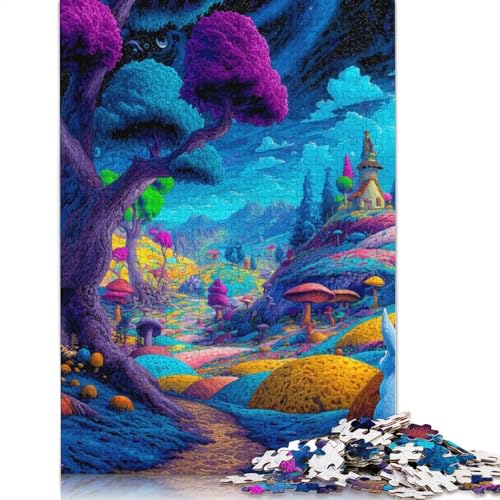 Wunderland Holzpuzzless Erwachsene 500 Teile Family Challenging Games Wohnkultur Lernspiel Geburtstagsgeschenk Entspannung Und Intelligenz 500pcs (52x38cm) von SHUNXIFQ