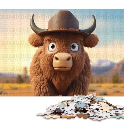 Yak Holzpuzzless Für Erwachsene 300 Teile Wohnkultur Lernspiel Family Challenging Games Geburtstagsgeschenk Stress Relief Toy 300pcs (40x28cm) von SHUNXIFQ