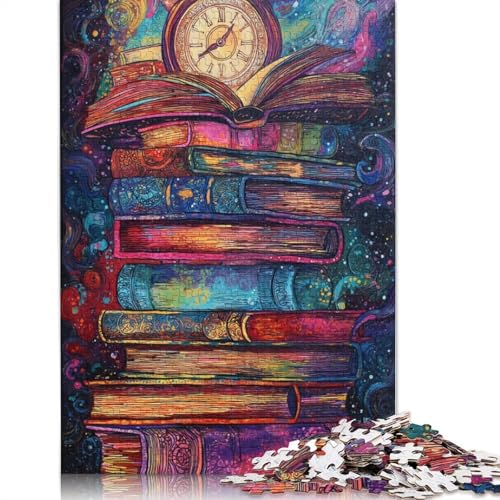 Zauberbücher Holzpuzzless Erwachsene 500 Teile Family Challenging Games Wohnkultur Lernspiel Geburtstagsgeschenk Entspannung Und Intelligenz 500pcs (52x38cm) von SHUNXIFQ
