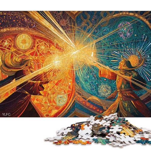 Zauberer Holzpuzzless Für Erwachsene 500 Teile Wohnkultur Lernspiel Family Challenging Games Geburtstagsgeschenk Stress Relief Toy 500pcs (52x38cm) von SHUNXIFQ