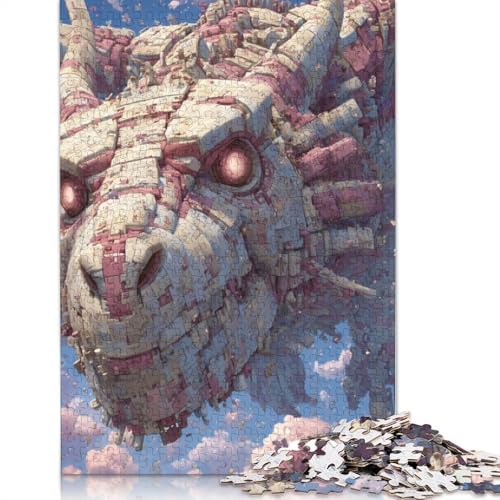Zombie Drache Holzpuzzles Erwachsene 300 Teile Family Challenging Games Educational Game Wohnkultur Geburtstagsgeschenk Stress Relief 300pcs (40x28cm) von SHUNXIFQ
