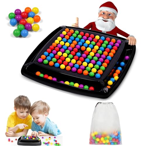 SHUOHONG Intellektuelles Schachbrett, Schachbrett Doppelduell, Knot Logic Spiel, Rainbow Ball Strategiespiele, Elimination Brettspiel, Tabletop Familienspiele Partyspiele (120 Bälle) von SHUOHONG
