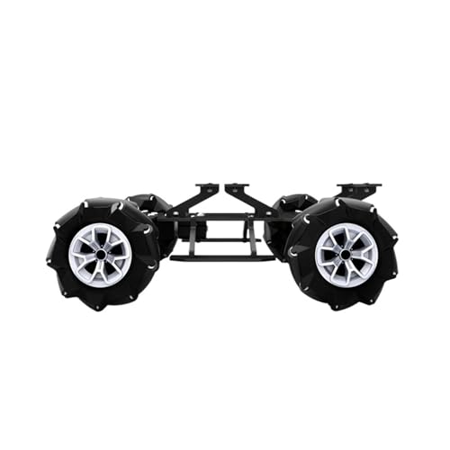 mecanum räder Mecanum Rad Roboter Auto 4WD Omnidirektionale Smart Car Chassis 4WD 0,65 A 2,6 A 250 RPM 460 RPM for Raspberry Pi STM32 (Color : BigSize 2.6A 460RPM) von SHYISY