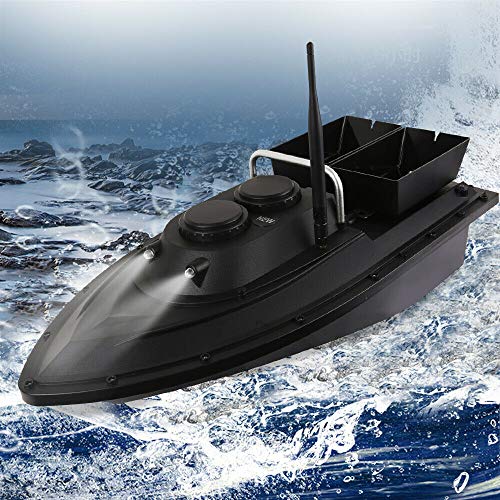 SHZICMY Intelligentes Fischköder-Boot, GPS, 400-500 Meter Fernsteuerung, 2 unabhängige Köderboxen, 5200 mA Lithiumbatterie, Erwachsene, Outdoor-Enthusiasten, Unisex von SHZICMY