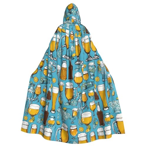 Bierblasen-Umhang mit Kapuze für Erwachsene, stilvoller Umhang für Karneval, Mottopartys, Cosplays, Kostümparty-Zubehör Bierblasen-Umhang mit Kapuze für Erwachsene, stilvoller Umhang für Karneval, Mottopartys, Cosplays, Kostümparty-Zubehör von SHuWeiD