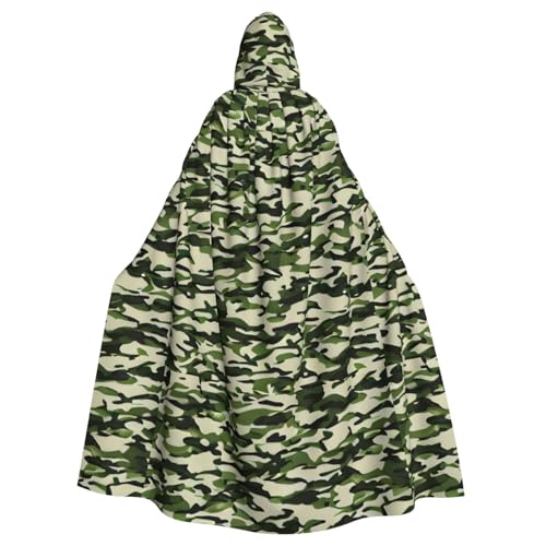 Camouflage-Umhang mit Kapuze, für Erwachsene, stilvoller Umhang für Karneval, Motto-Partys, Cosplays, Kostüm, Partyzubehör Camouflage-Umhang mit Kapuze, für Erwachsene, stilvoller Umhang für Karneval, Motto-Partys, Cosplays, Kostüm, Partyzubehör von SHuWeiD