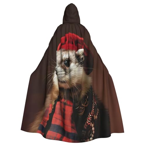 Französisches Modell, Frettchen, Kapuzenumhang für Erwachsene, stilvoller Umhang für Karneval, Mottopartys, Cosplays, Kostüm, Partyzubehör Französisches Modell, Frettchen, Kapuzenumhang für Erwachsene, stilvoller Umhang für Karneval, Mottopartys, Cosplays, Kostüm, Partyzubehör von SHuWeiD