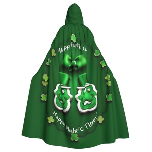 Happy St. Patrick's Day Kapuzenumhang für Erwachsene, stilvoller Umhang für Karneval, Motto-Partys, Cosplays, Kostüm, Partyzubehör von SHuWeiD