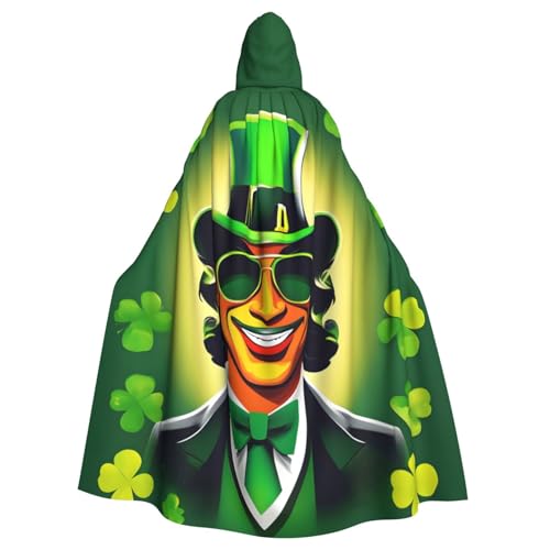 Happy St. Patrick's Day Kapuzenumhang für Erwachsene, stilvoller Umhang für Karneval, Motto-Partys, Cosplays, Kostüm, Partyzubehör Happy St. Patrick's Day Kapuzenumhang für Erwachsene, stilvoller Umhang für Karneval, Motto-Partys, Cosplays, Kostüm, Partyzubehör von SHuWeiD