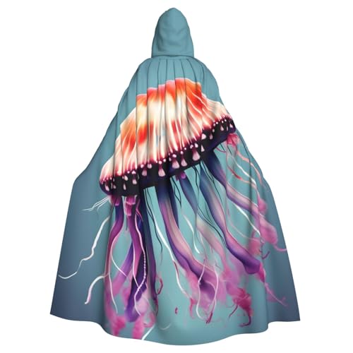 Jellyfish Kapuzenumhang für Erwachsene, stilvoller Umhang für Karneval, Motto-Partys, Cosplays, Kostüm, Partyzubehör, Schwarz, Einheitsgr��e Jellyfish Kapuzenumhang für Erwachsene, stilvoller Umhang für Karneval, Motto-Partys, Cosplays, Kostüm, Partyzubehör, Schwarz, Einheitsgr��e von SHuWeiD
